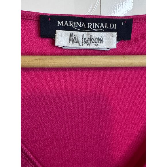 NWT Women's Fushia Marina Rinaldi / Miss Jackson's Tulsa Size L - Picture 4 of 6